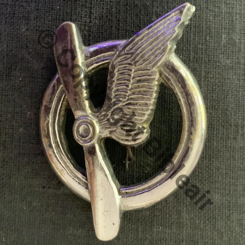 BREVET MEMBRE EQUIPAGE AVION & DIRIGEABLE No11  SM Bol ancien Dos lisse irreg strie Src.gigi52 120EurInv 